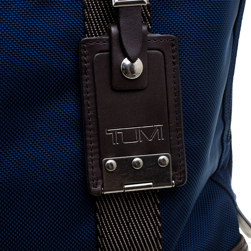 TUMI Blue/Brown Nylon Alpha Bravo Beaufort Tote For Men - Image 5