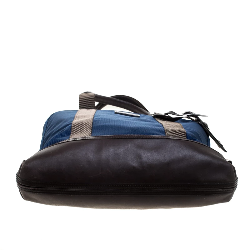 TUMI Blue/Brown Nylon Alpha Bravo Beaufort Tote For Men - Image 6