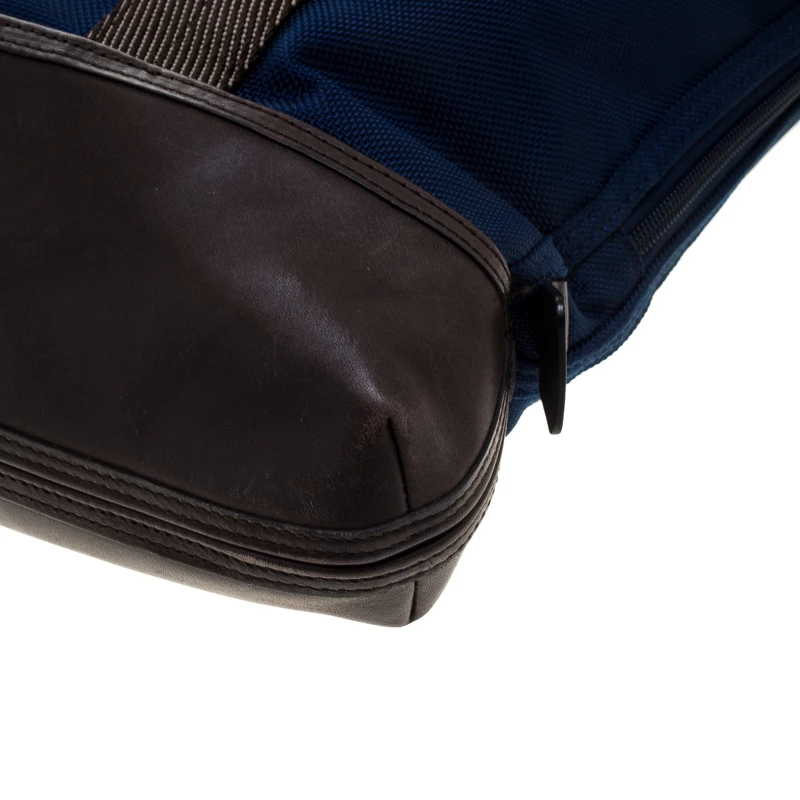 TUMI Blue/Brown Nylon Alpha Bravo Beaufort Tote For Men - Image 11