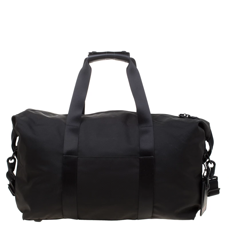 TUMI Black Nylon Alpha 2 Double Expansion Duffel Bag For Men - Image 4