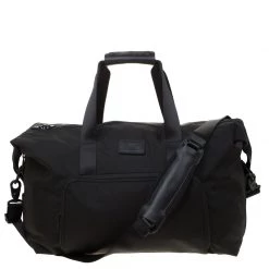 TUMI Black Nylon Alpha 2 Double Expansion Duffel Bag For Men