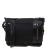 Tumi Black Nylon And Leather Arrive Galeao Messenger Bag For Men