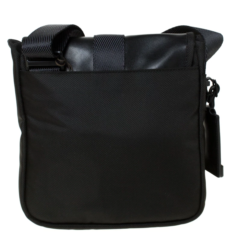 Tumi Black Nylon And Leather Alpha Bravo Braton Crossbody Bag For Men - Image 4