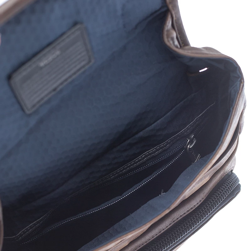 TUMI Brown/Black Leather Alpha Bravo Barstow Messenger Bag For Men - Image 7