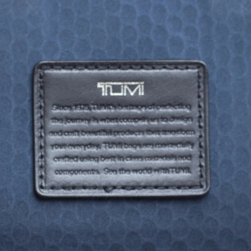 TUMI Brown/Black Leather Alpha Bravo Barstow Messenger Bag For Men - Image 8