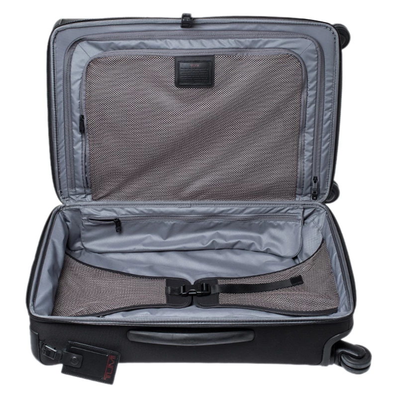 TUMI Black Nylon 4 Wheel Alpha II Short Trip Expandable Packing Case Luggage For Men - Image 7