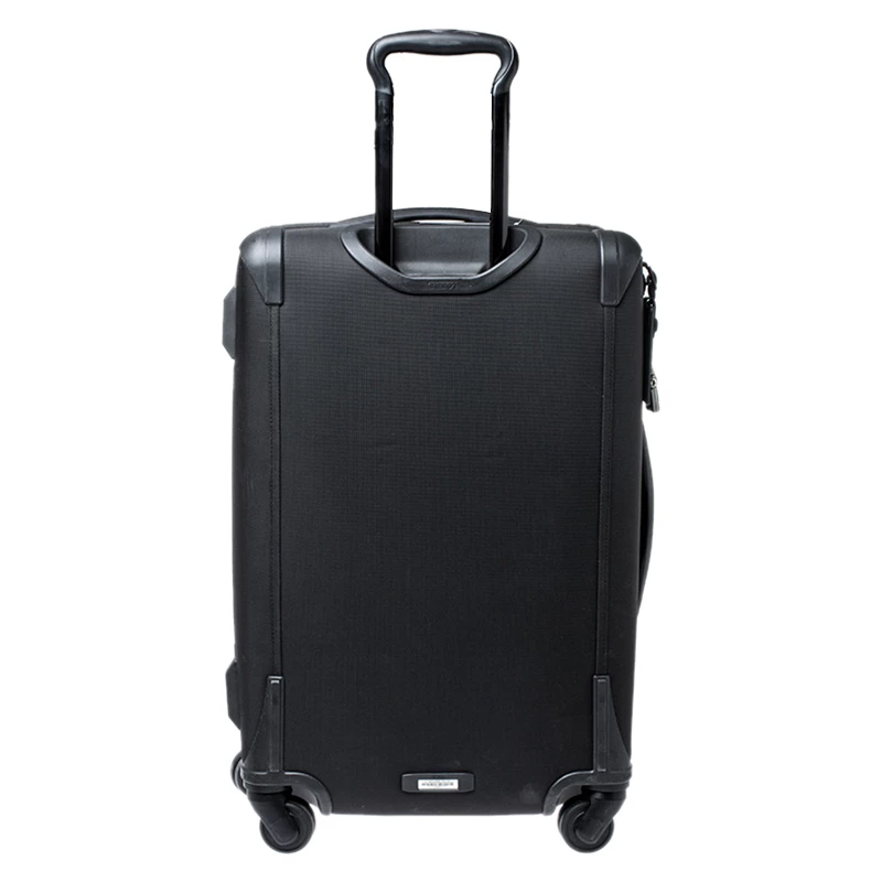 TUMI Black Nylon 4 Wheel Alpha II Short Trip Expandable Packing Case Luggage For Men - Image 4