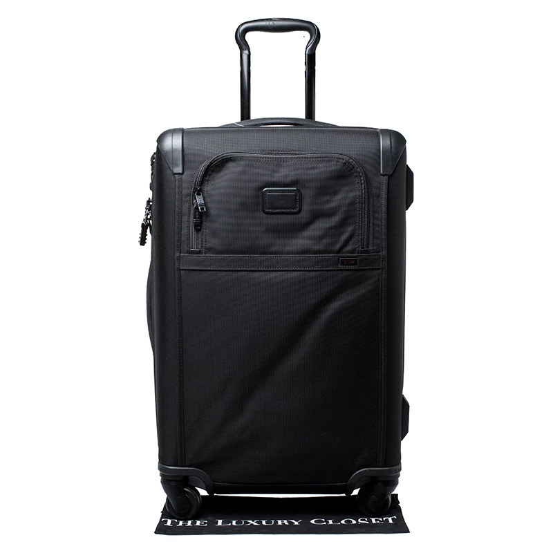TUMI Black Nylon 4 Wheel Alpha II Short Trip Expandable Packing Case Luggage For Men - Image 10