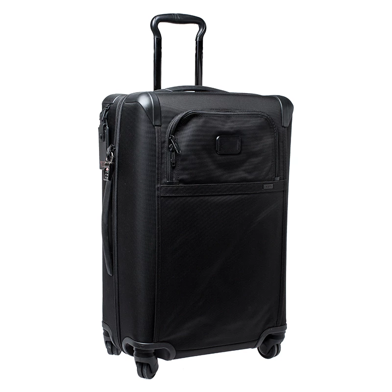 TUMI Black Nylon 4 Wheel Alpha II Short Trip Expandable Packing Case Luggage For Men - Image 3