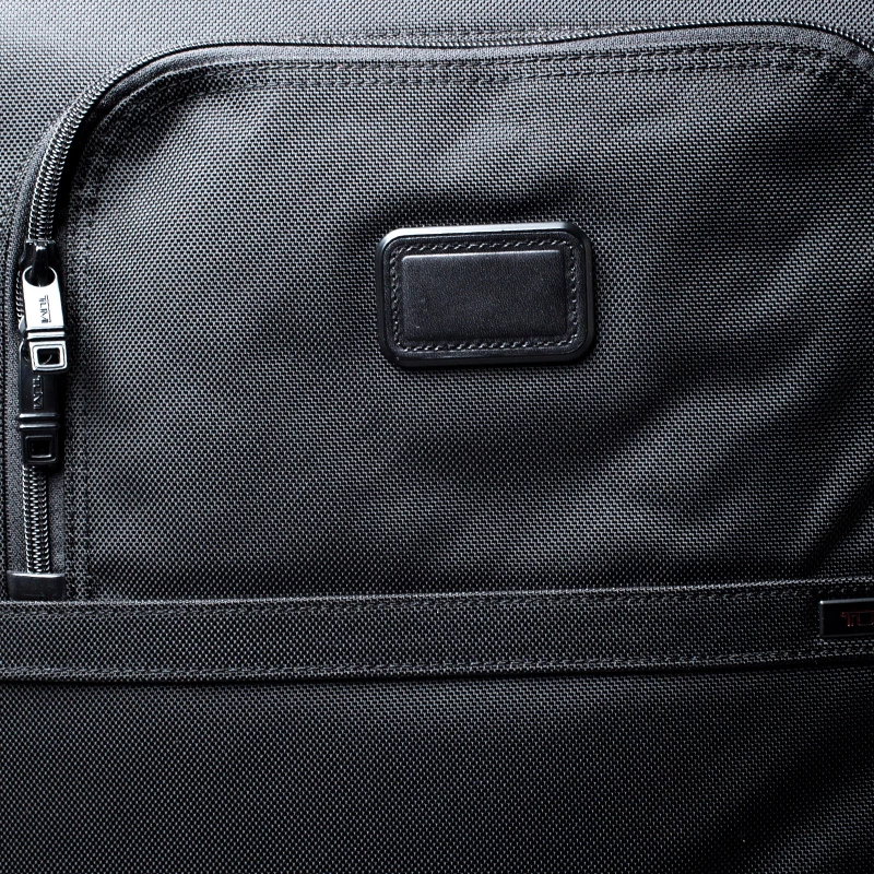 TUMI Black Nylon 4 Wheel Alpha II Short Trip Expandable Packing Case Luggage For Men - Image 5