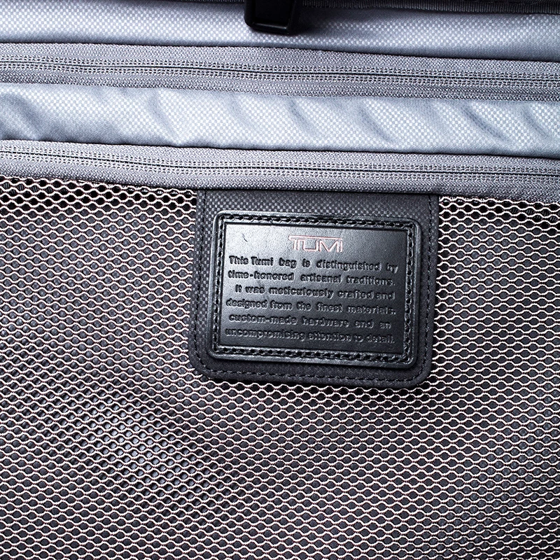 TUMI Black Nylon 4 Wheel Alpha II Short Trip Expandable Packing Case Luggage For Men - Image 8