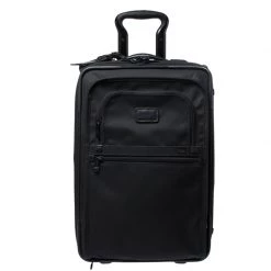 TUMI Black Nylon 2 Wheel Continental Carry On Luggage For Men