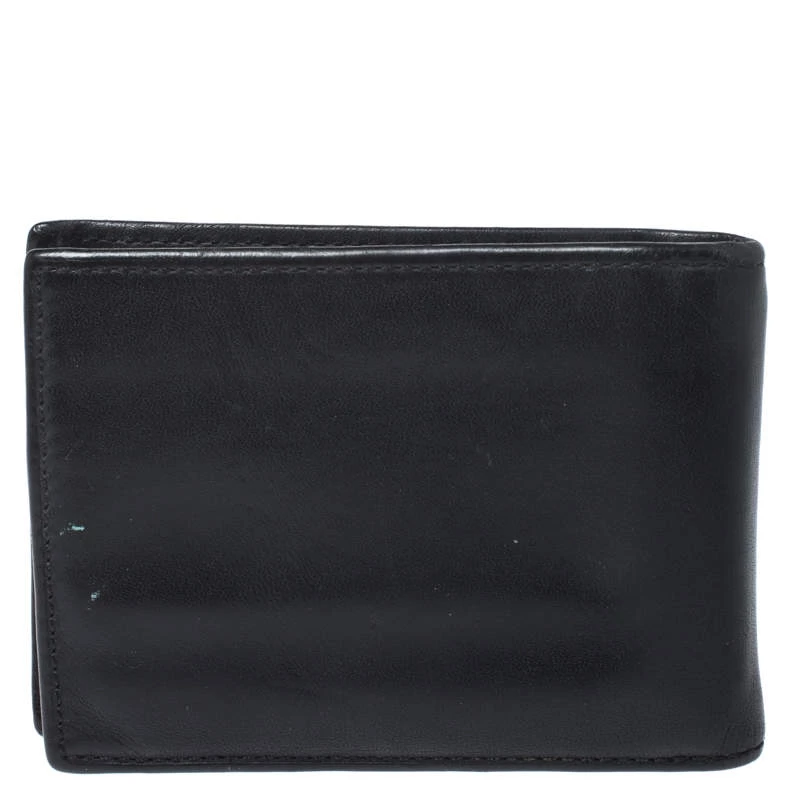 Tumi Black Leather Money Clip Bifold Wallet For Men - Image 4