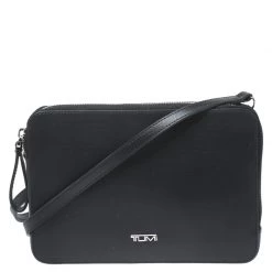 Tumi Black Leather Crossbody Bag For Women