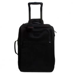 Tumi Black Nylon Alpha II 2 Wheel Luggage 50 For Men