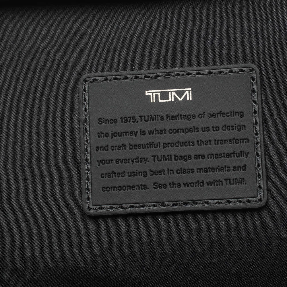 TUMI Black Nylon And Leather Alpha Bravo Saratoga Sling Bag For Men - Image 8