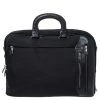 Tumi Black Nylon And Leather T-Pass Kennedy Deluxe Brief Laptop Bag For Men