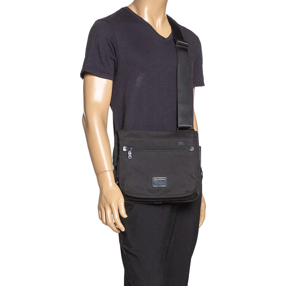 Tumi Black Nylon Messenger Bag For Men - Image 2