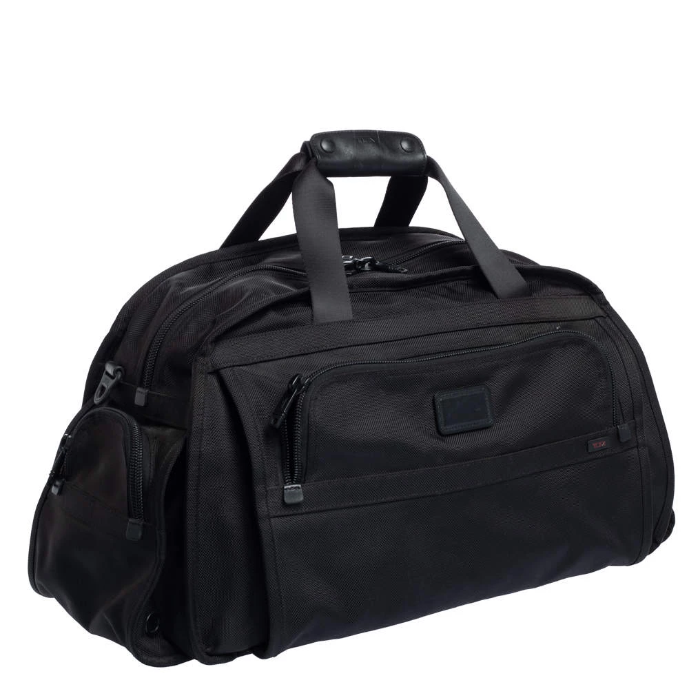 TUMI Black Nylon Alpha Duffle Bag For Men - Image 3