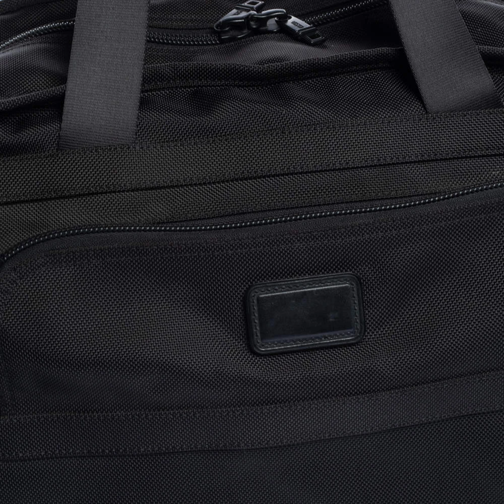 TUMI Black Nylon Alpha Duffle Bag For Men - Image 5