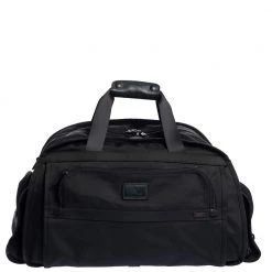 TUMI Black Nylon Alpha Duffle Bag For Men