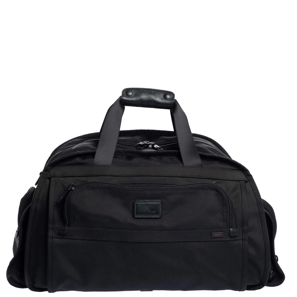 TUMI Black Nylon Alpha Duffle Bag For Men