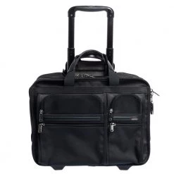 TUMI Black Nylon 2 Wheel Alpha 2 Short Trip Case For Men