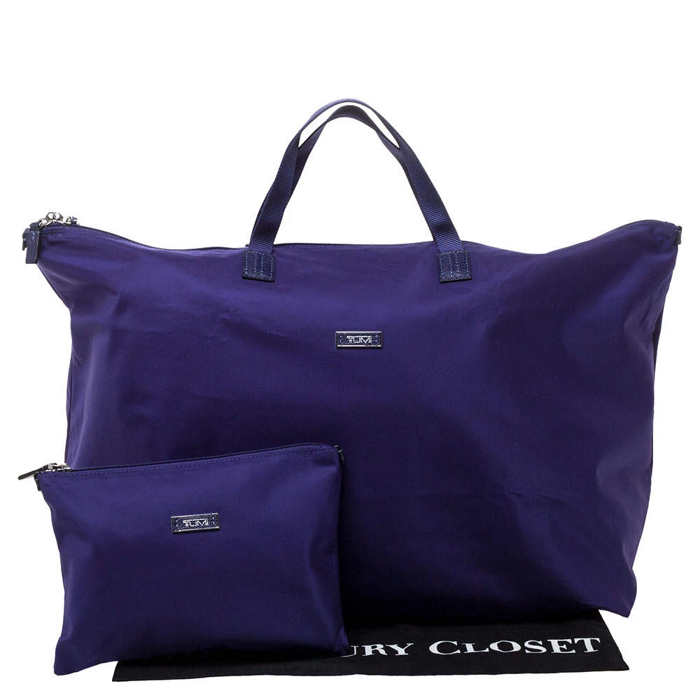 TUMI Purple Nylon Shopper Tote For Men - Image 8