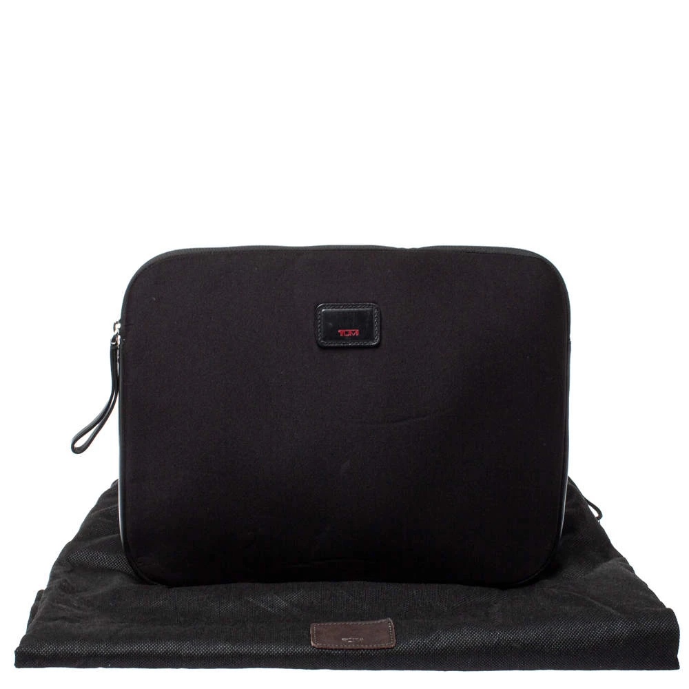 Tumi Black Neoprene Laptop Cover For Men - Image 9