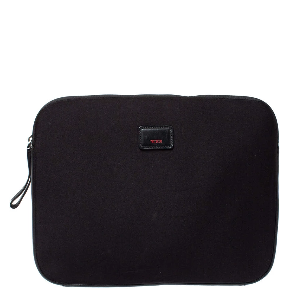 Tumi Black Neoprene Laptop Cover For Men
