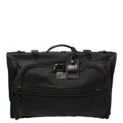 TUMI Black Nylon Tri Fold Garment Luggage Travel Bag For Men