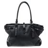 TUMI Black Leather Weekender Tote For Women