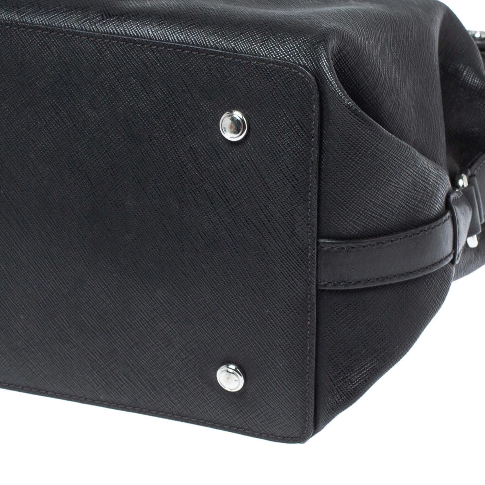 TUMI Black Leather Weekender Tote For Women - Image 11