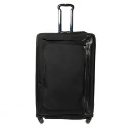 TUMI Black Canvas Arrive Extended Dual Access 4 Wheeled Packing Case Luggage For Men