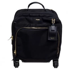 TUMI Black Nylon Oslo Compact Carry On Luggage For Men