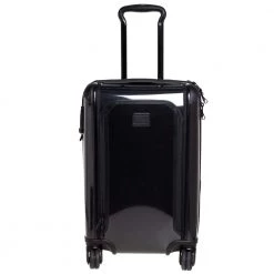 TUMI Black Aluminum Tegra Lite Expandable Carry On Luggage For Men