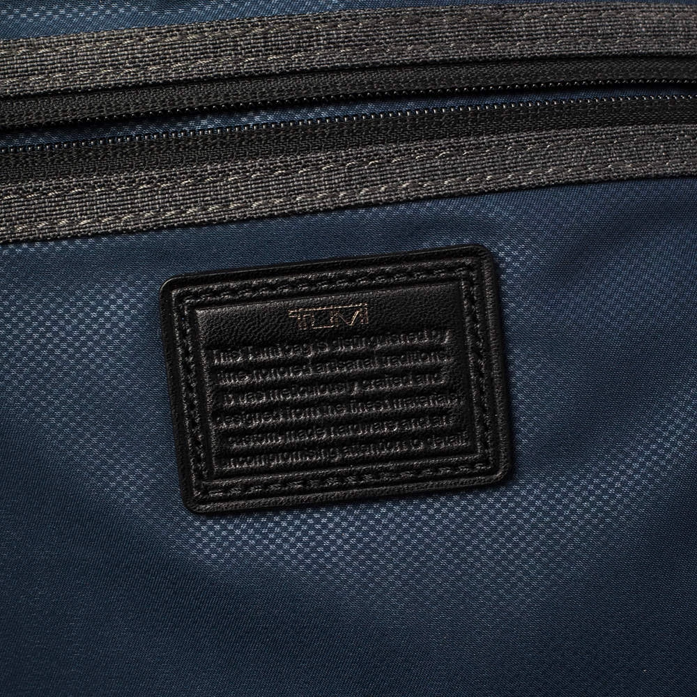 TUMI Dark Grey/Black Fabric And Leather Alpha 2 T Pass Laptop Briefcase For Men - Image 8