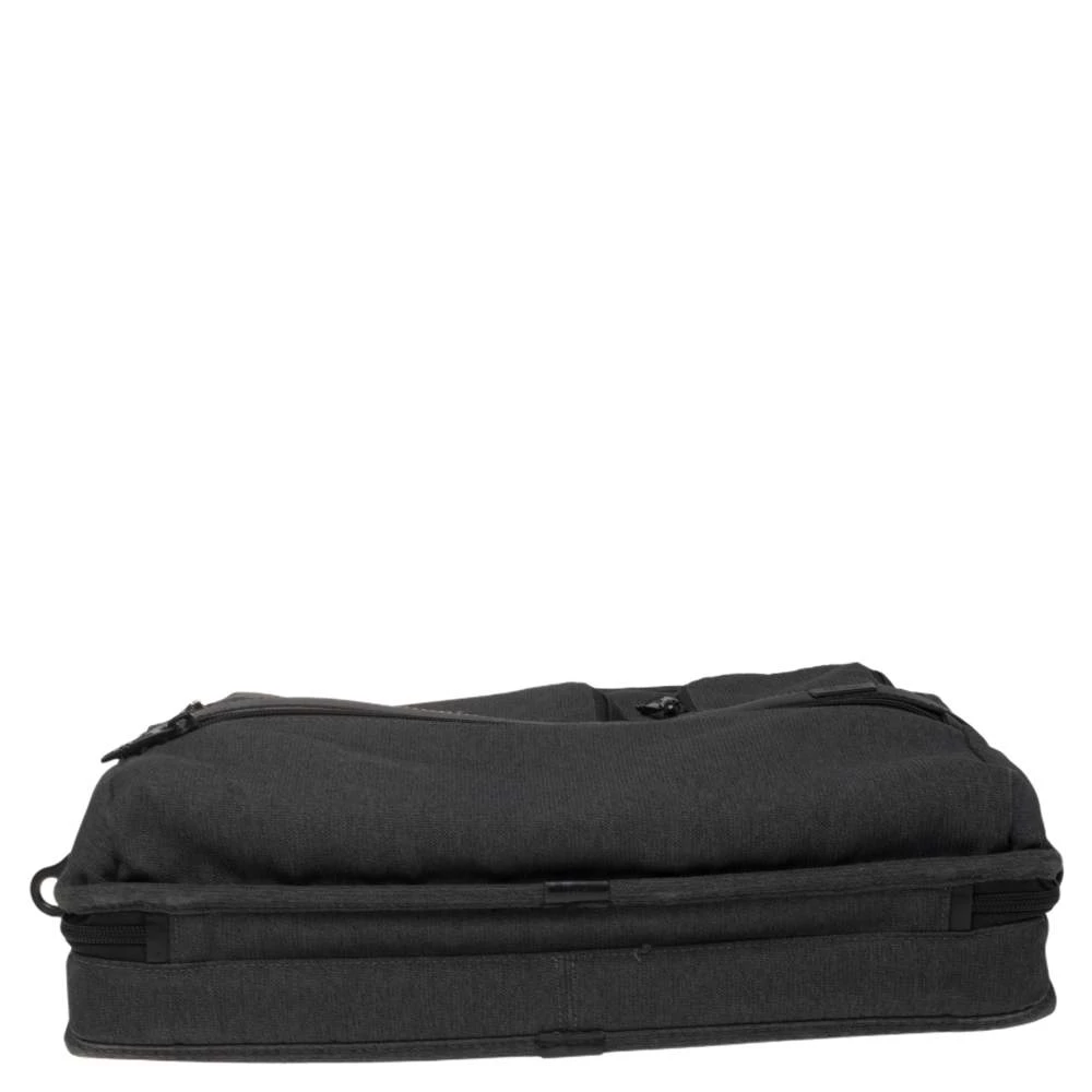TUMI Dark Grey/Black Fabric And Leather Alpha 2 T Pass Laptop Briefcase For Men - Image 6