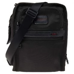 TUMI Black Nylon Alpha 2 Messenger Bag For Men