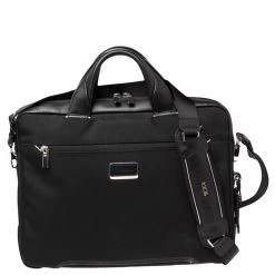 TUMI Black Nylon Laptop Bag For Men