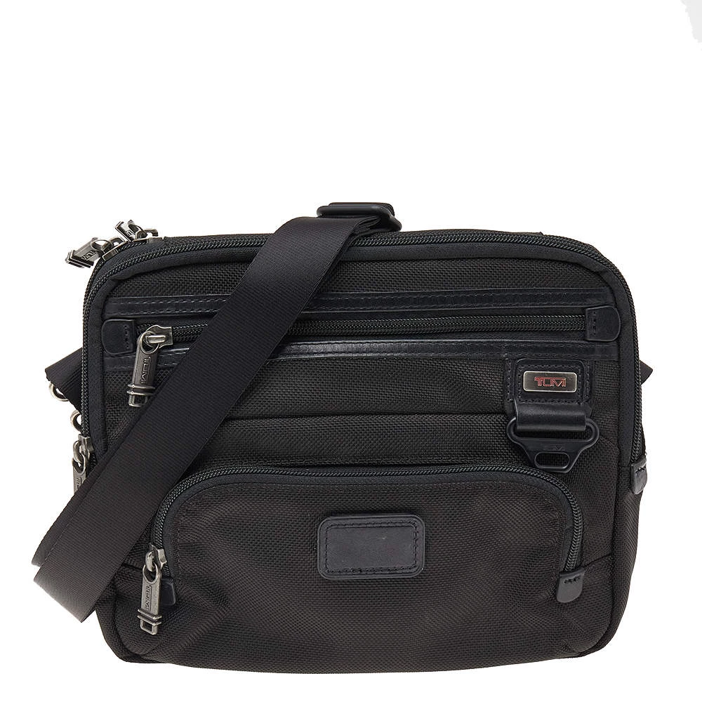 TUMI Black Nylon IPad Case Messenger Bag For Men