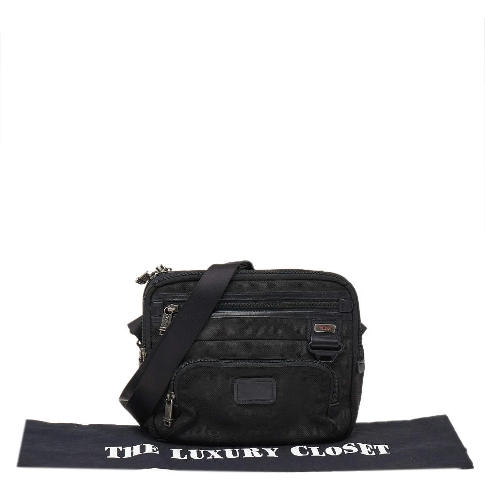 TUMI Black Nylon IPad Case Messenger Bag For Men - Image 9