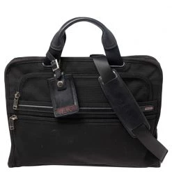 TUMI Black Nylon Briefcase Bag For Men
