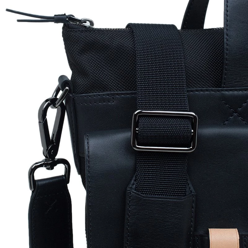 Tumi Black Nylon And Leather Santa Monica Whitfield Helmet Tote For Men - Image 7