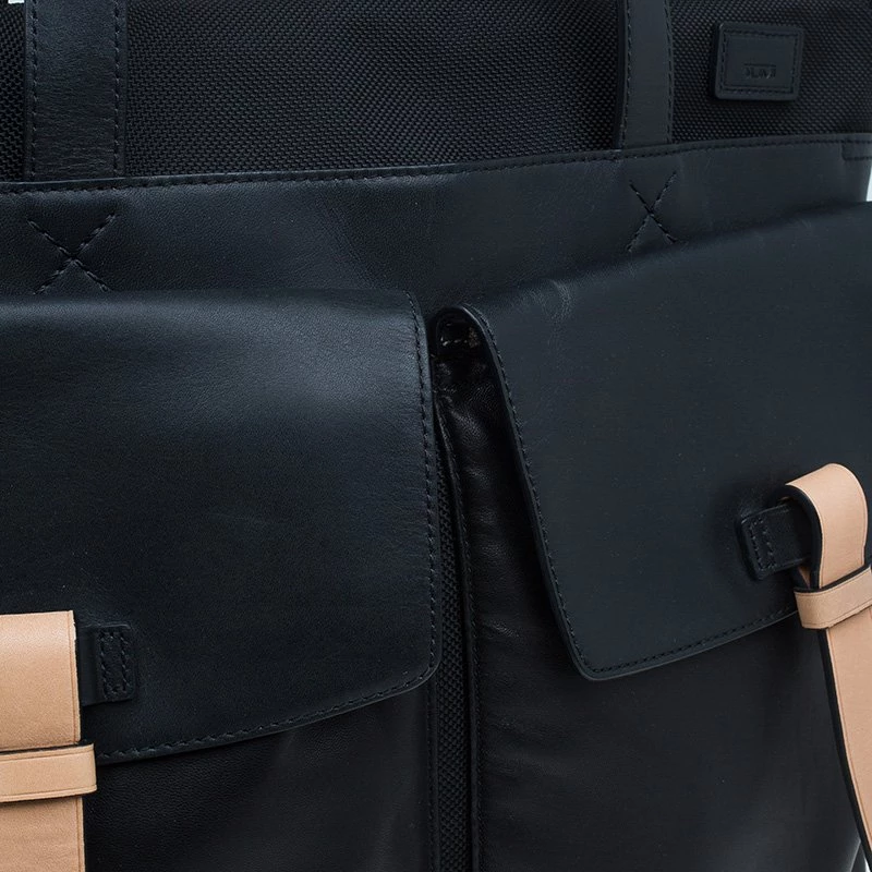 Tumi Black Nylon And Leather Santa Monica Whitfield Helmet Tote For Men - Image 8