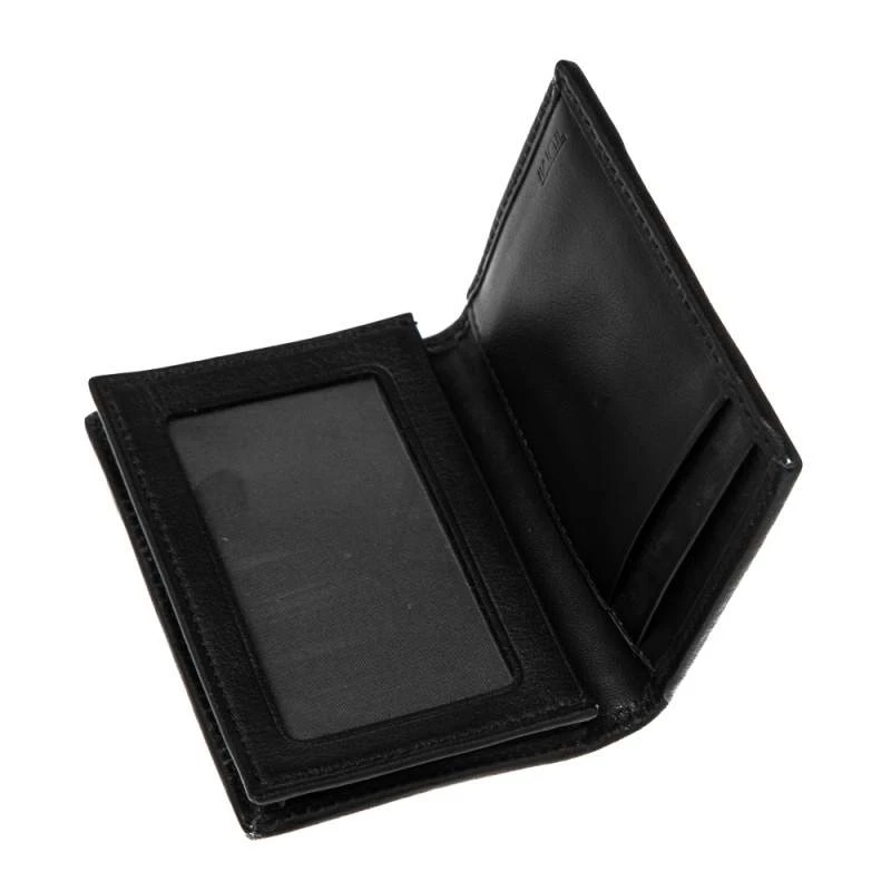 Tumi Black Graphic Print Nylon And Leather Trim Bifold Card Case For Men - Image 3