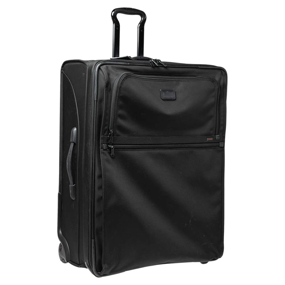 TUMI Black Nylon 2 Wheeled Alpha Expandable Luggage For Men - Image 3