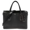 Tumi Black Leather Stanton Nia Commuter Briefcase Bag For Men