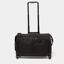 TUMI Black Nylon 4 Wheeled Alpha II Garment Carry On Luggage For Men