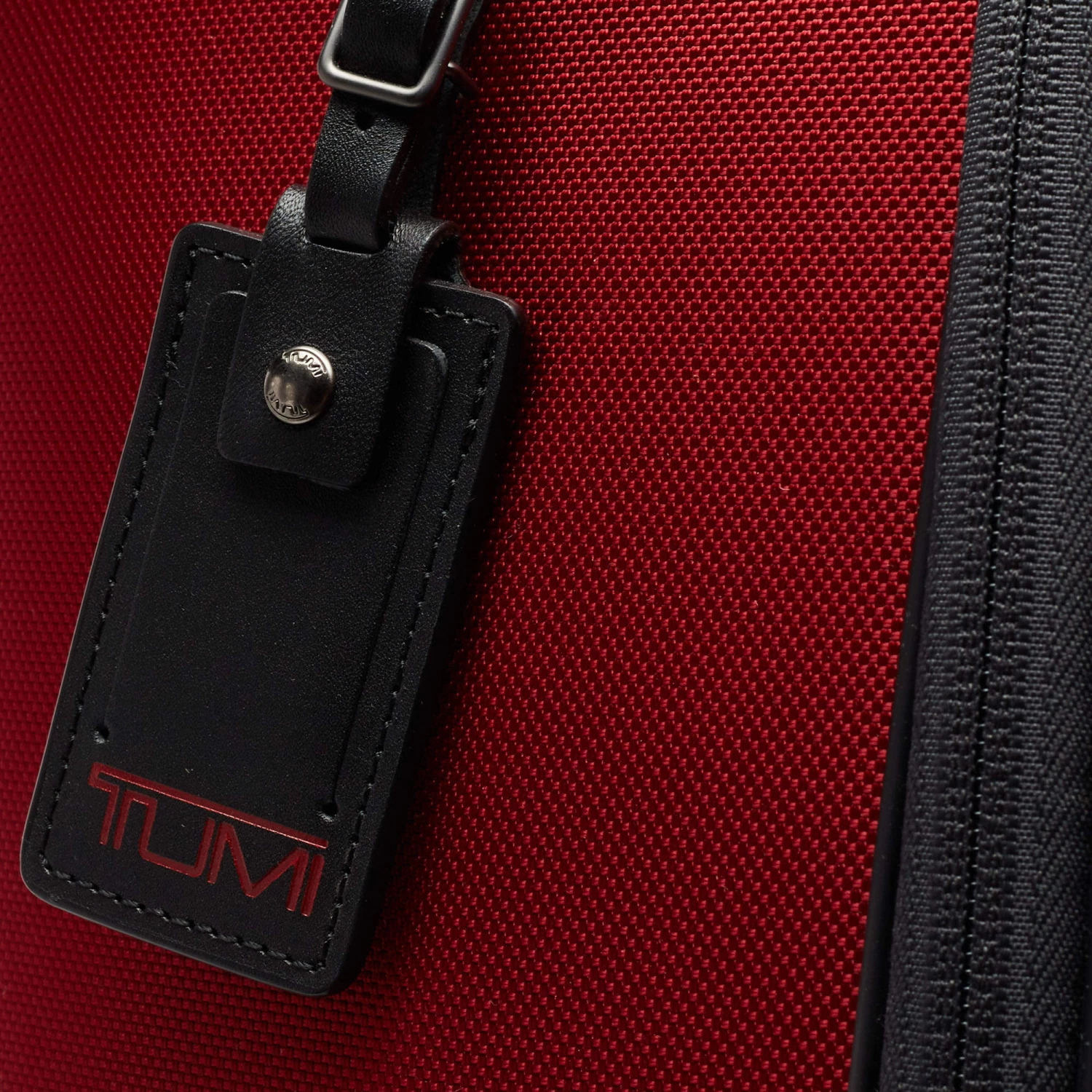 TUMI Grey/Red Nylon Gen 4.2 Lightweight Trip Packing Case Luggage For Men - Image 7